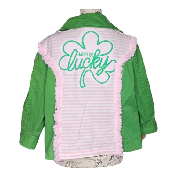 Saint Patrick's Green Jacket Irish Clover - Picture 1 of 6